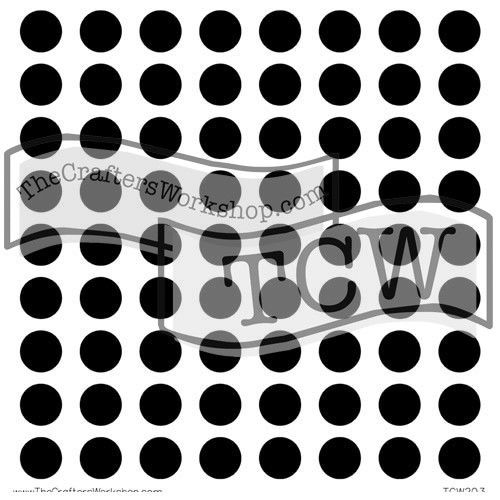 TEMPLATE TCW203S 6X6 CIRCLE GRID - Colours Artist Supplies