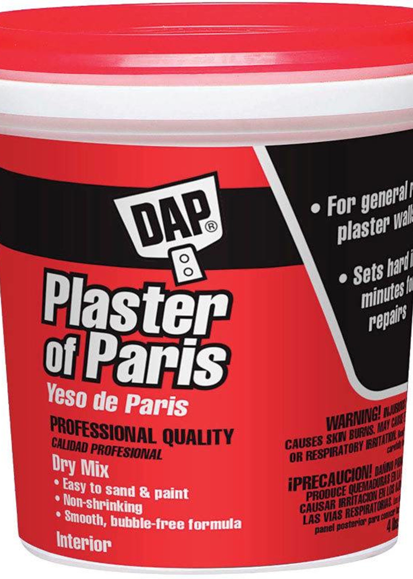 DAP PRODUCTS DAP PRODUCTS PLASTER OF PARIS TUB 4LB