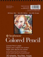 STRATHMORE STRATHMORE COLORED PENCIL PAD WIRE BOUND 6X8