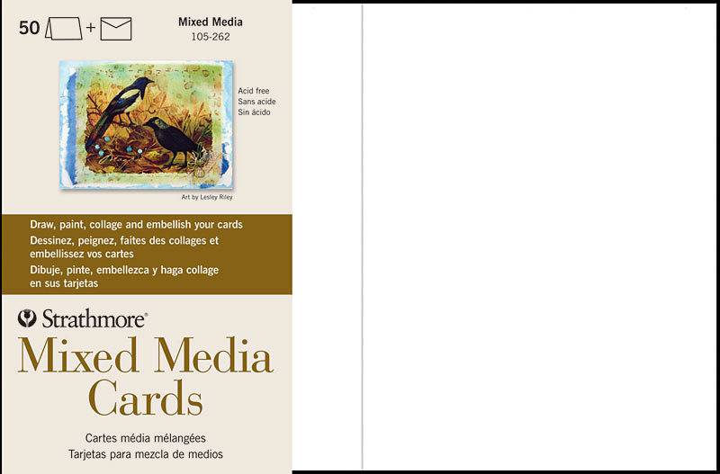 STRATHMORE STRATHMORE MIXED MEDIA CARDS 5X8.67 50/PK Colours Artist Supplies