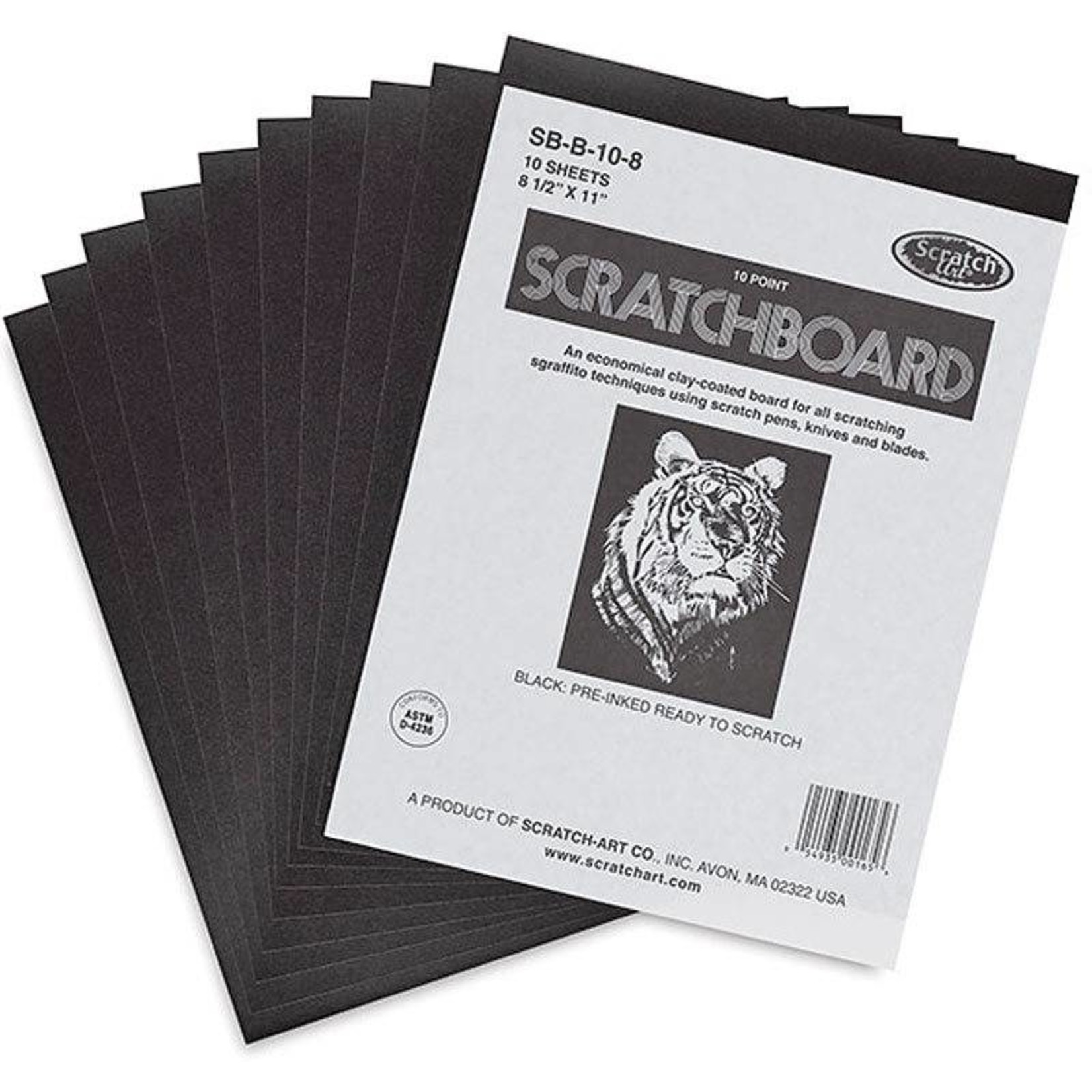 SCRATCHBOARD BLACK 11X14 12/PACK