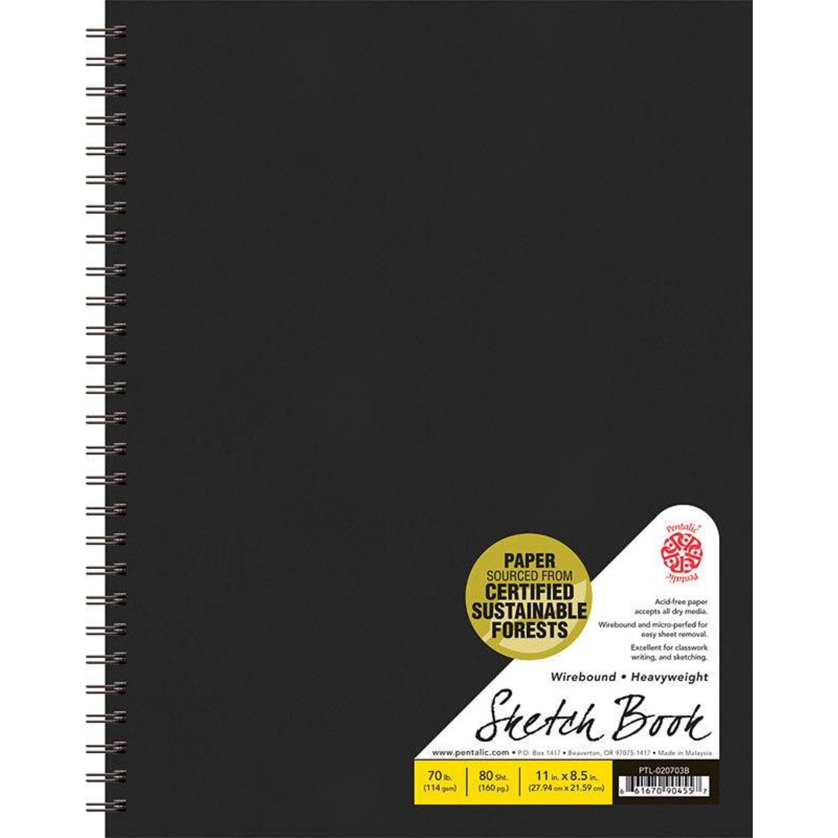 PENTALIC PENTALIC SKETCHBOOK 8.5X11 ACID FREE    PTL-020703B