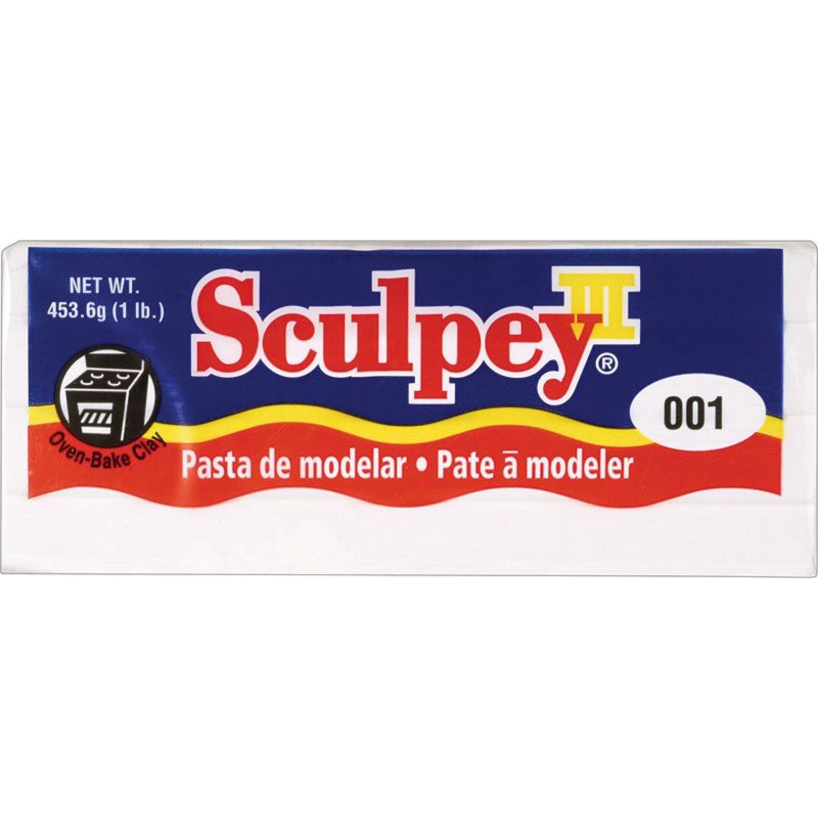 SCULPEY SCULPEY III CLAY WHITE 1LB