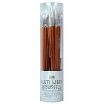 ART ADVANTAGE ART ADVANTAGE BRUSH SET/72 WHITE NYLON LONG HANDLE