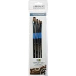 ART ADVANTAGE BRUSH SET 4PC PONY HAIR