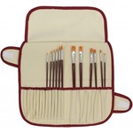 ART ADVANTAGE ART ADVANTAGE NYLON BRUSH SET W/ BRUSH CASE SET/12