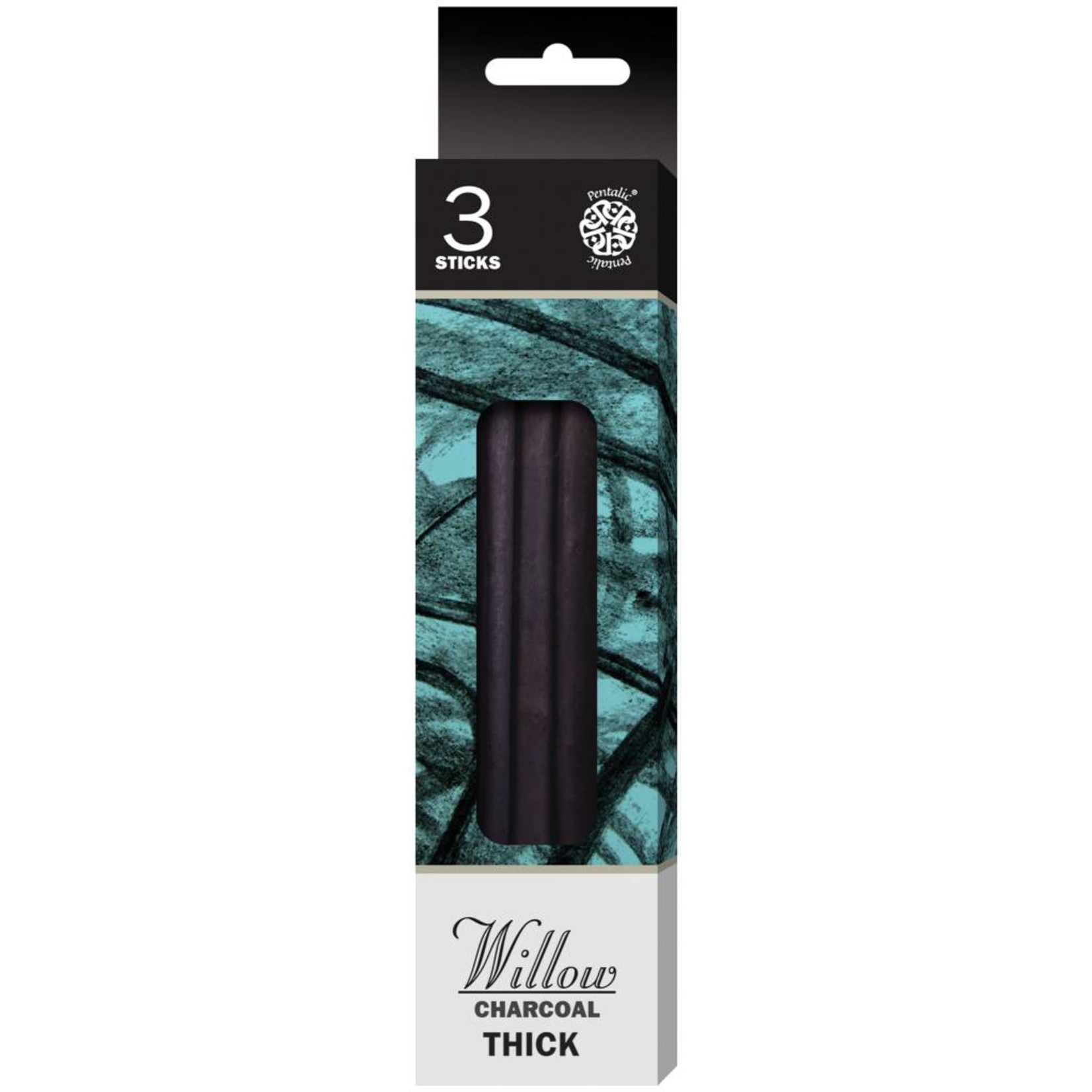 PENTALIC PENTALIC WILLOW CHARCOAL THICK 3/PK