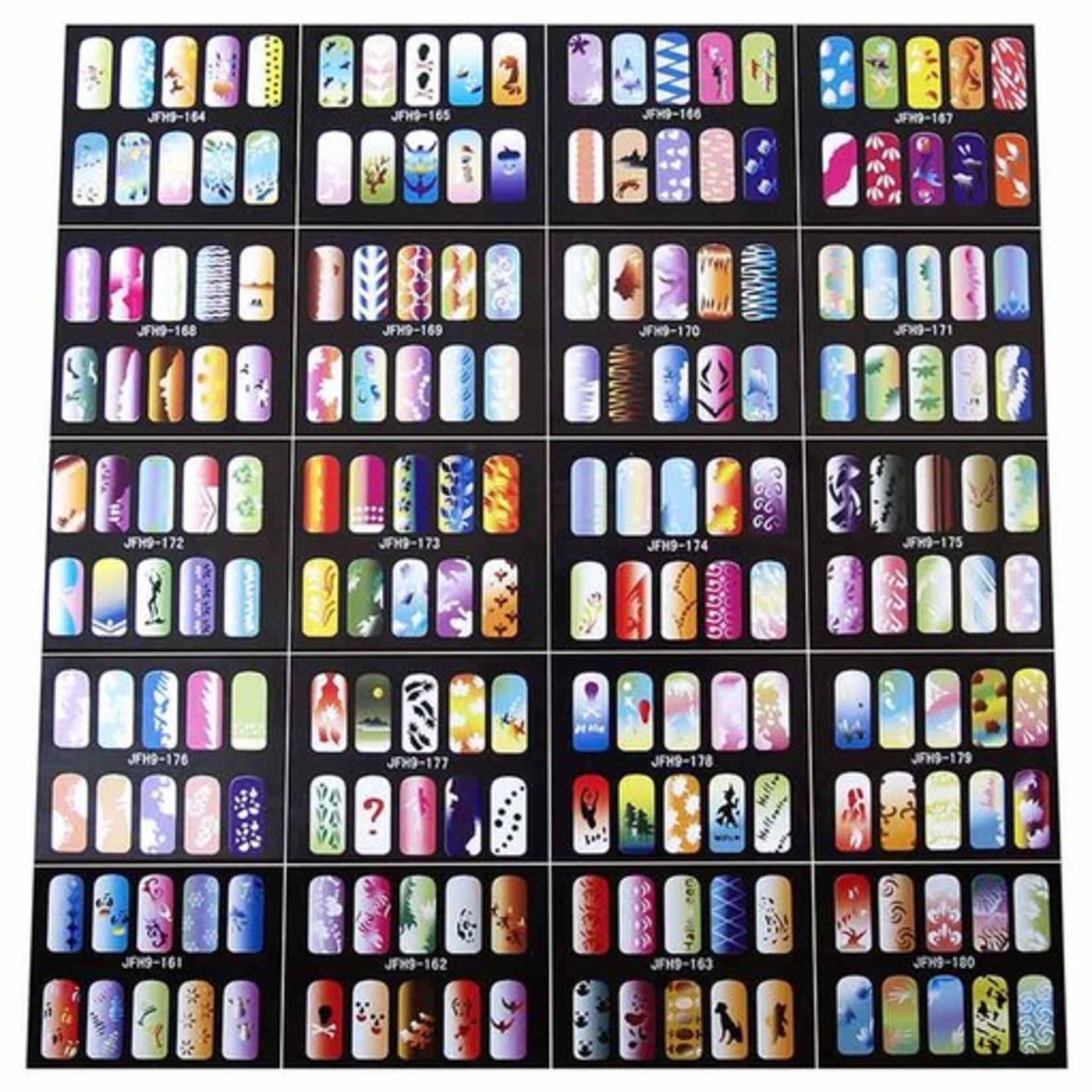 PAASCHE PAASCHE NAIL STENCIL DESIGNS 200/PK  SN10