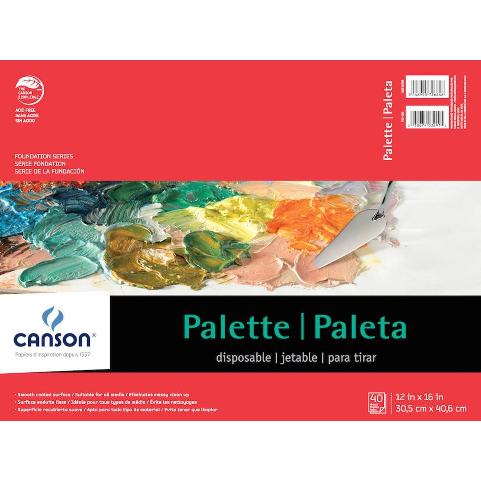 CANSON CANSON XL DISPOSABLE PALETTE 9x12