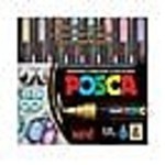 POSCA PAINT MARKERS PC-5M MEDIUM SET/8 METALLIC