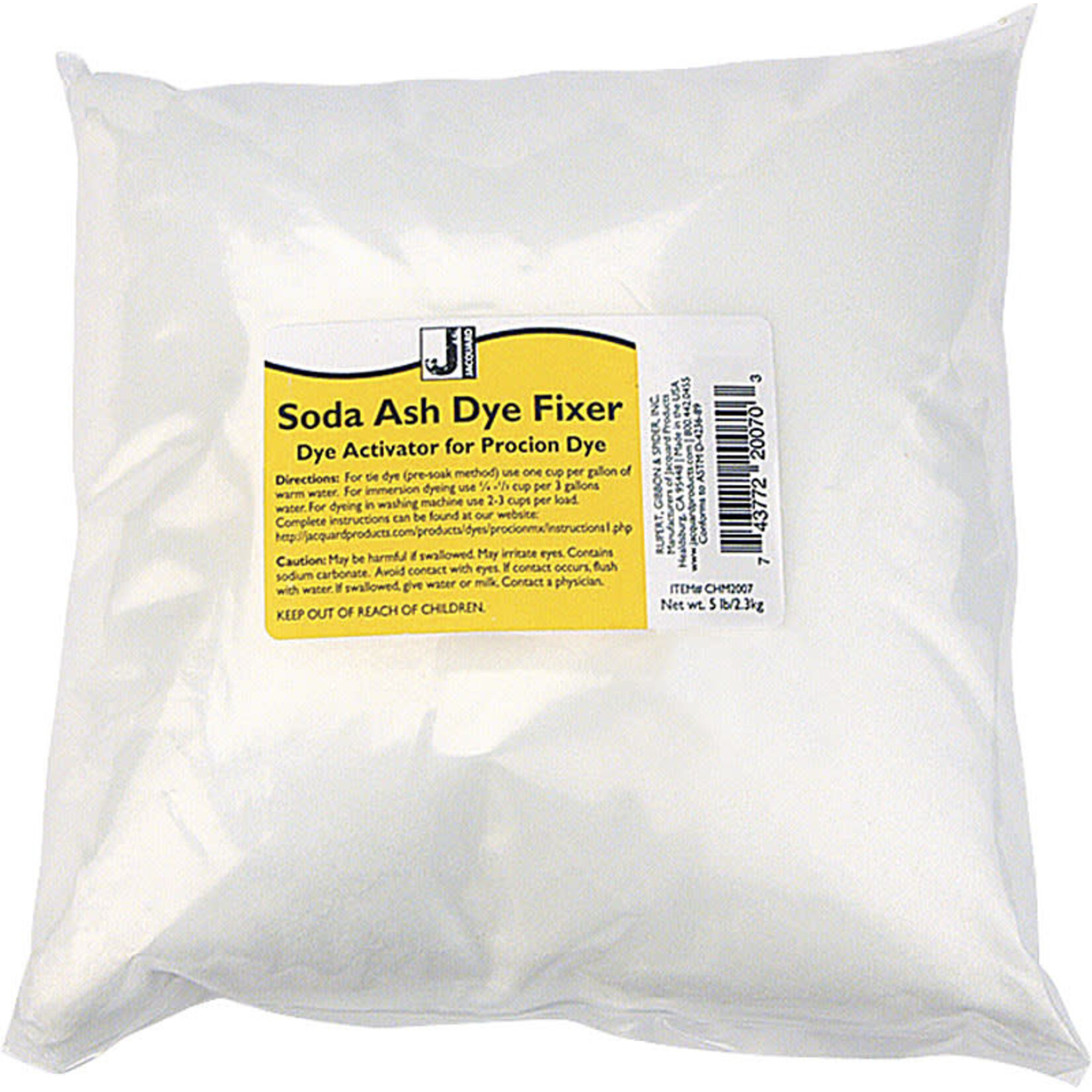 JACQUARD JACQUARD SODA ASH DYE FIXER 5LB    CHM2007