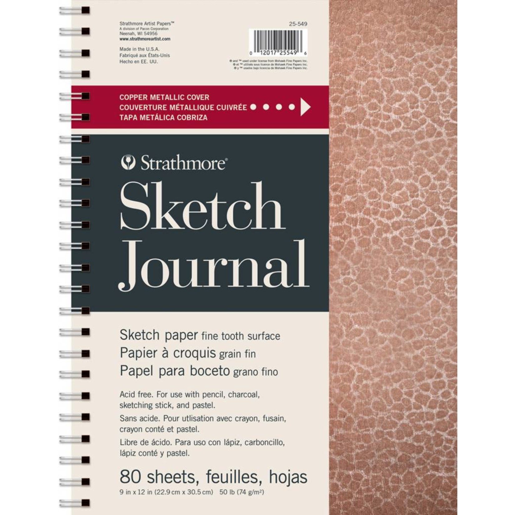 STRATHMORE STRATHMORE ARTIST PAPERS METALLIC COPPER 9X12" SKETCH JOURNAL 80 SHEET BOOK