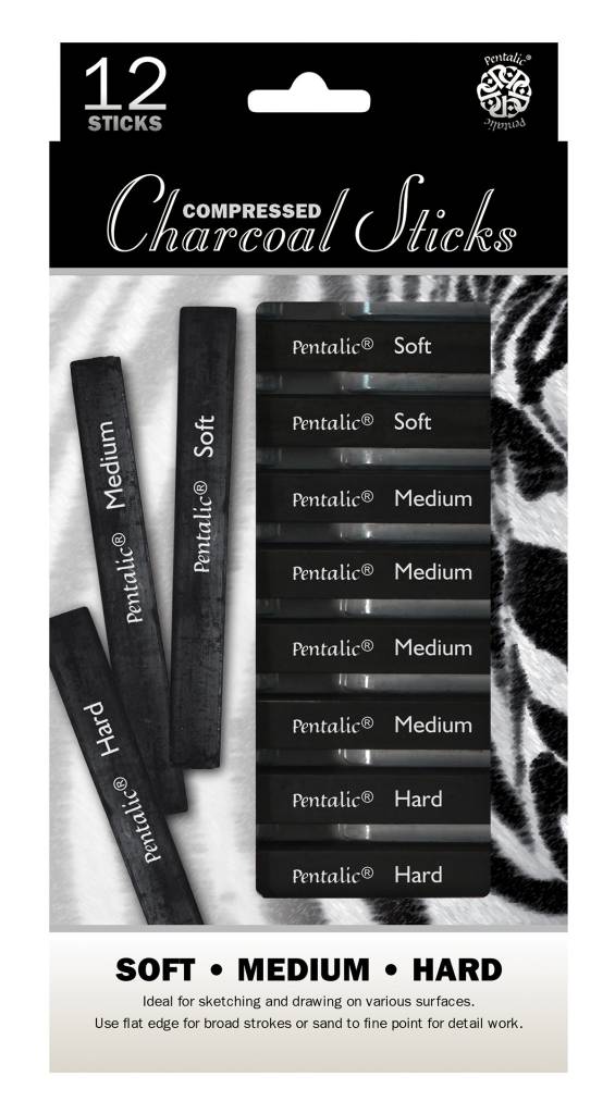 charcoal compressed sticks
