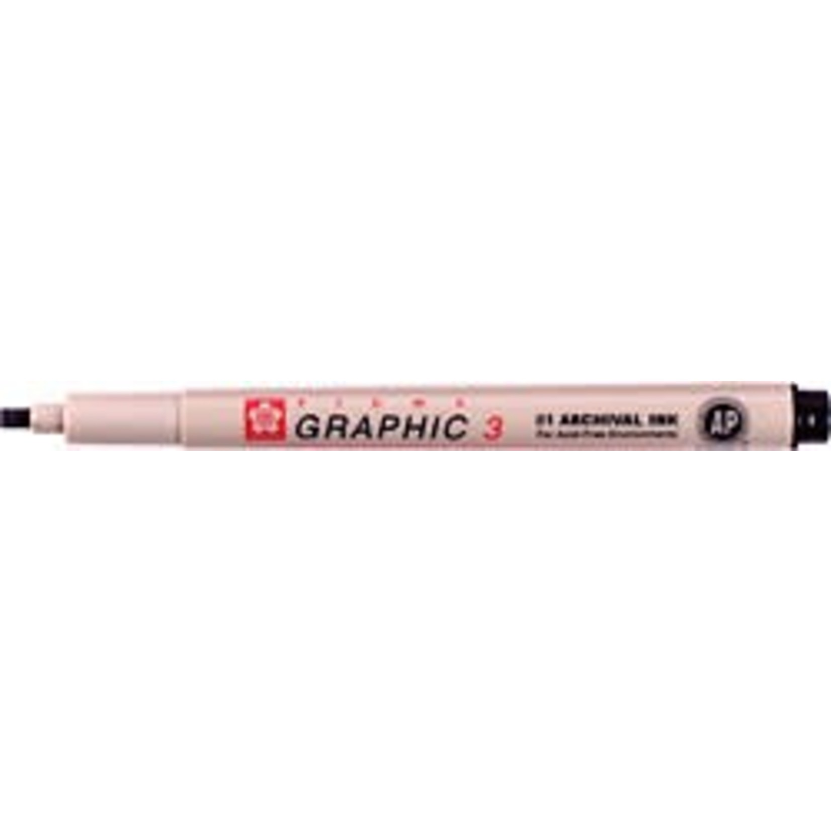 SAKURA PIGMA GRAPHIC CALLIGRAPHY PEN 3.0 BLACK