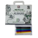 FUNNY MAT FUNNY MAT PAINT WASH BOOKLET W/ MARKERS