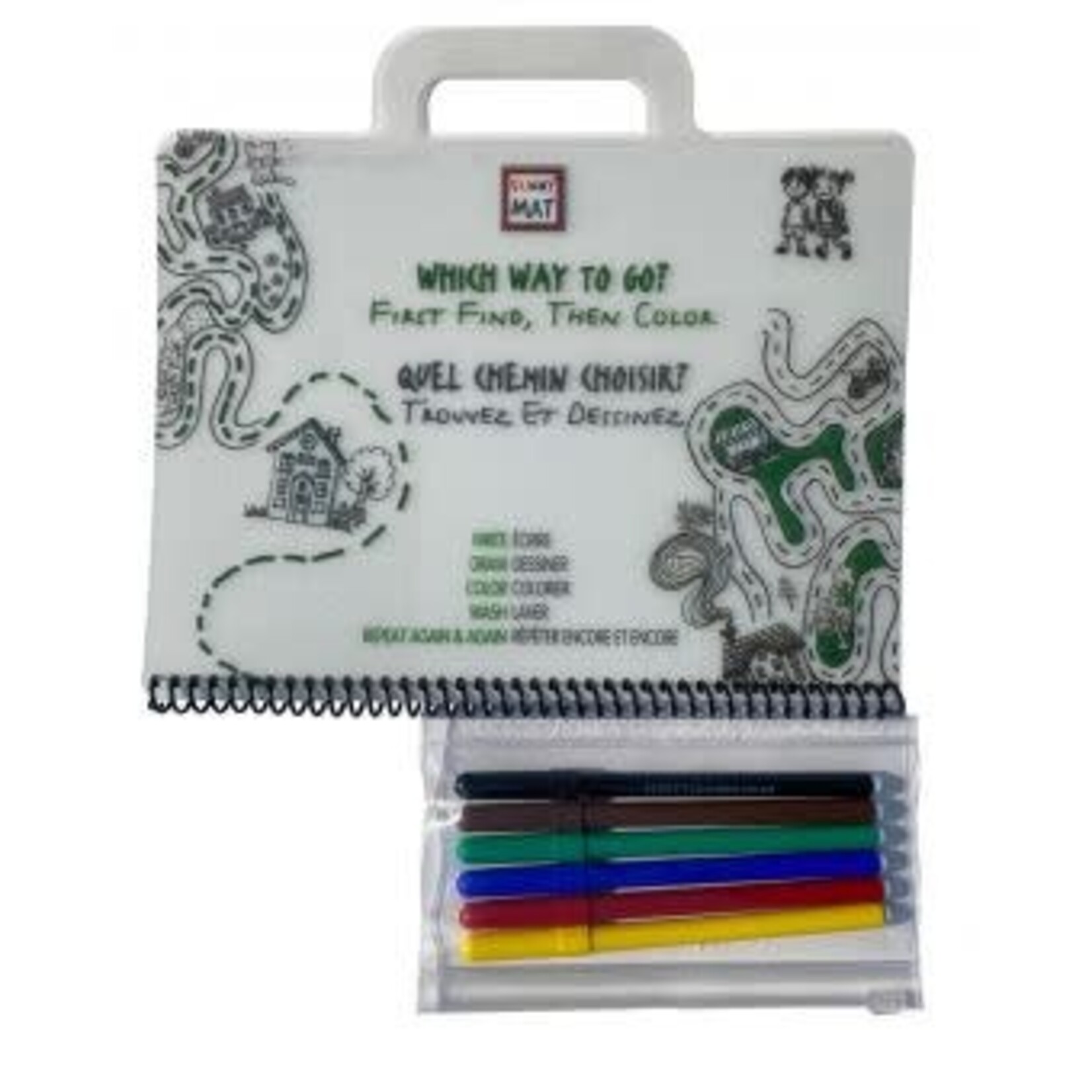 FUNNY MAT FUNNY MAT PAINT WASH BOOKLET W/ MARKERS
