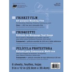GRAFIX FRISKET FILM MATTE LOW TACK 9"X12" 6/PK