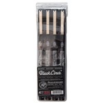 PACIFIC ARC BLACKLINER FINELINE PEN SET/4 BROAD