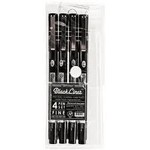 PACIFIC ARC BLACKLINER FINELINE PEN SET/4 BROAD