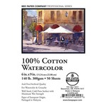 Bee Paper 6" x 9" 140 lb. (300 gsm) AF 100% Cotton Watercolour 50 Sheet Pack