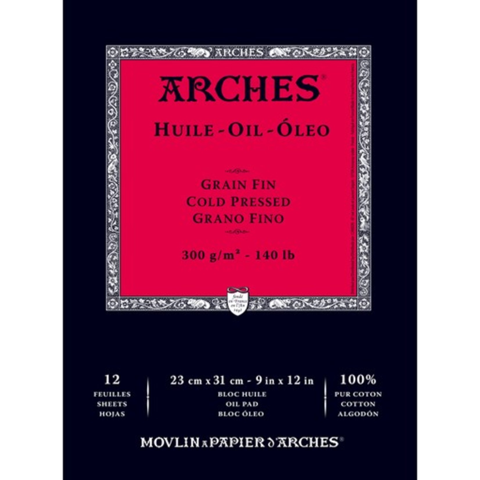 ARCHES ARCHES OIL PAD CP 140LB 12 SHT/PAD