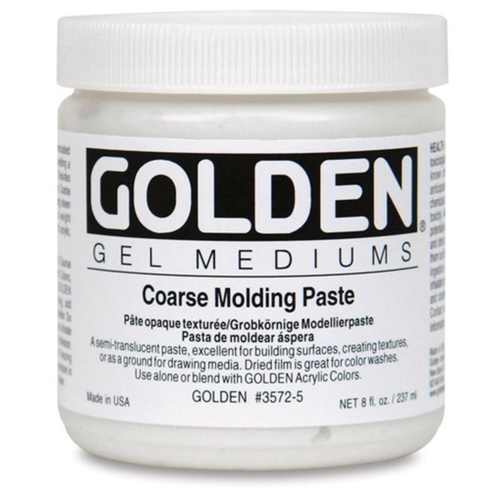 GOLDEN GOLDEN COARSE MOLDING PASTE