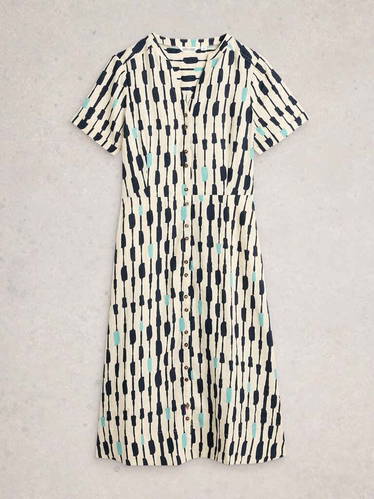 WHITE STUFF WHITE STUFF IRIS LINEN DRESS WHITE STUFF WHITE STUFF IRIS LINEN DRESS