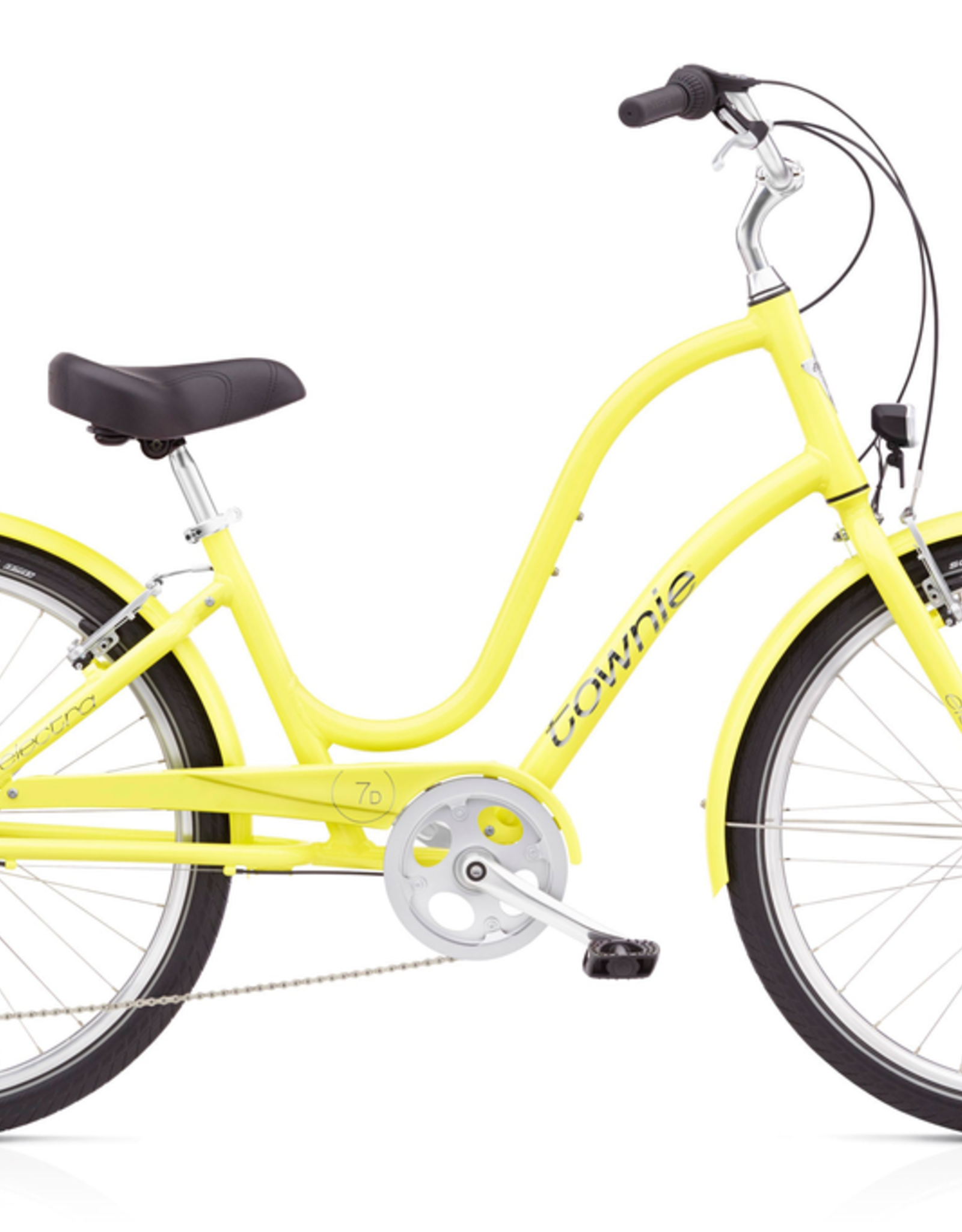 yellow electra bike