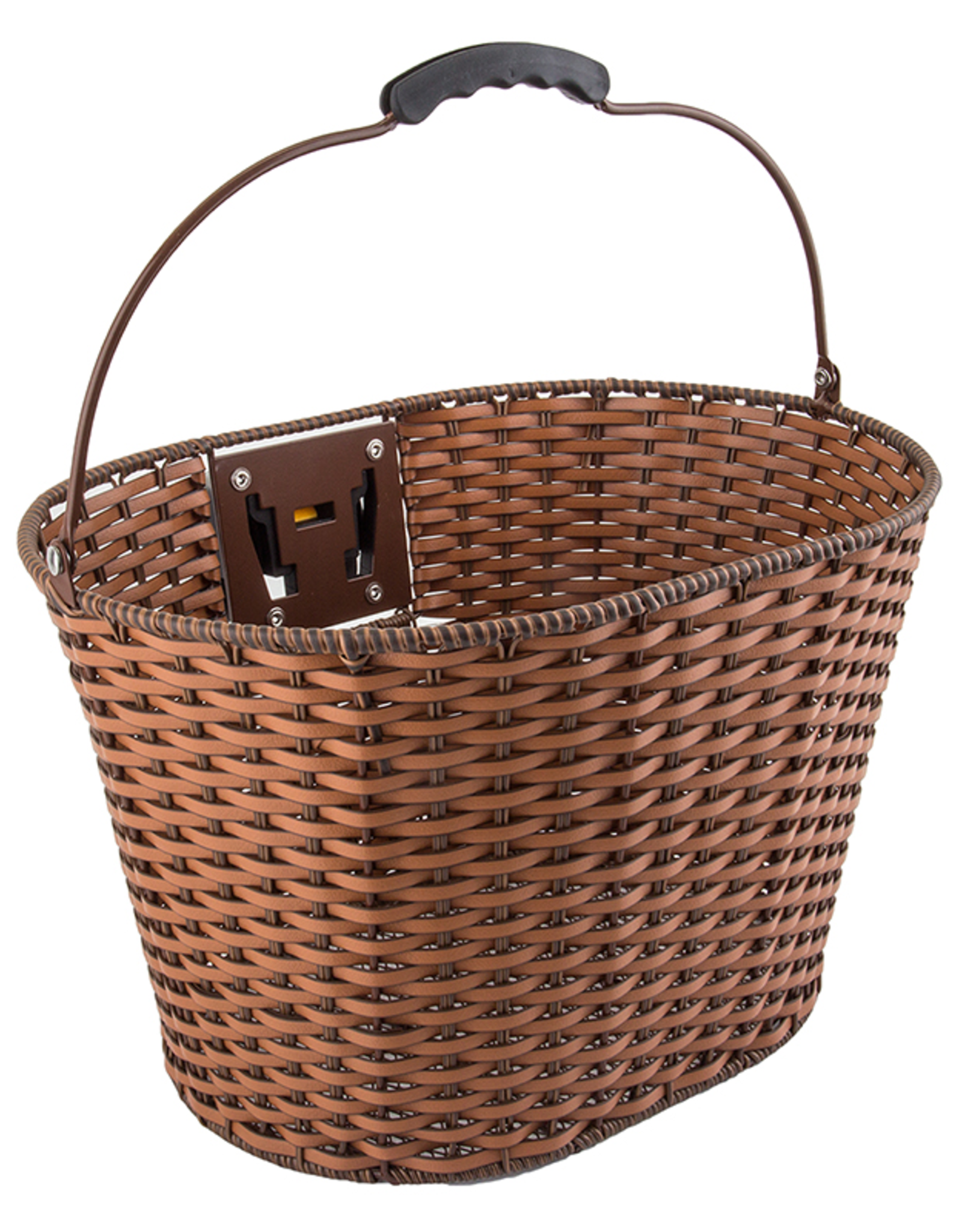 wicker bike basket with bracket