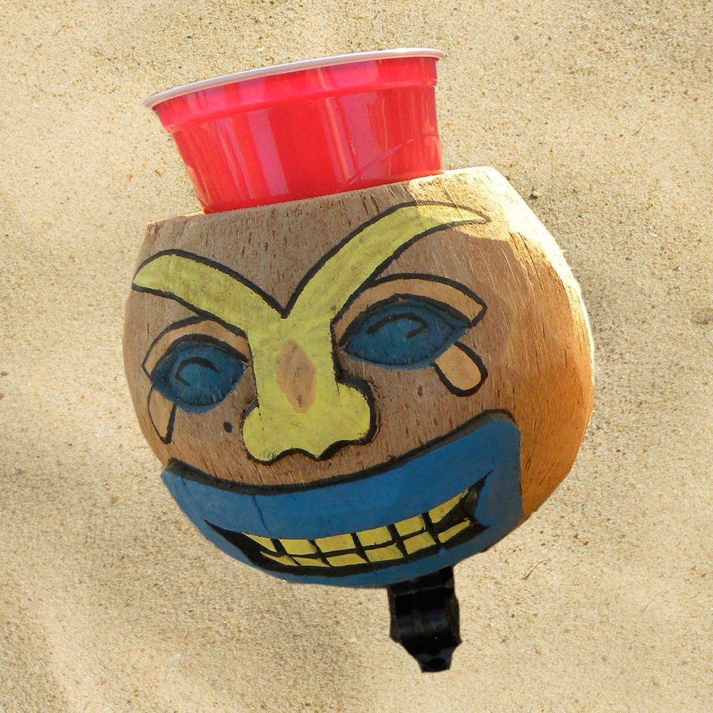 coconut bike drink holder