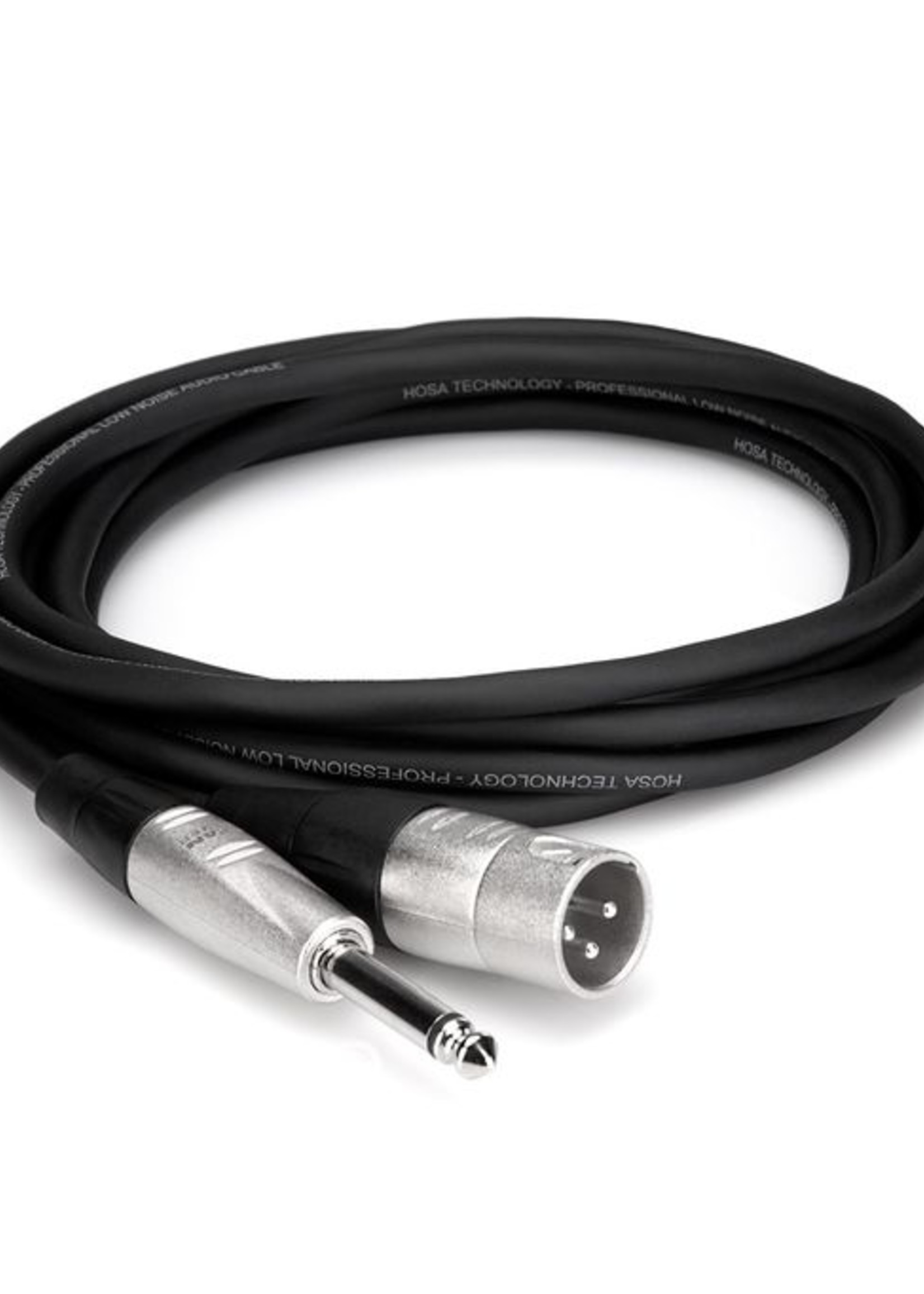 Hosa Pro Microphone Cable, XLR Male to 1/4”, Unbalanced, 10ft