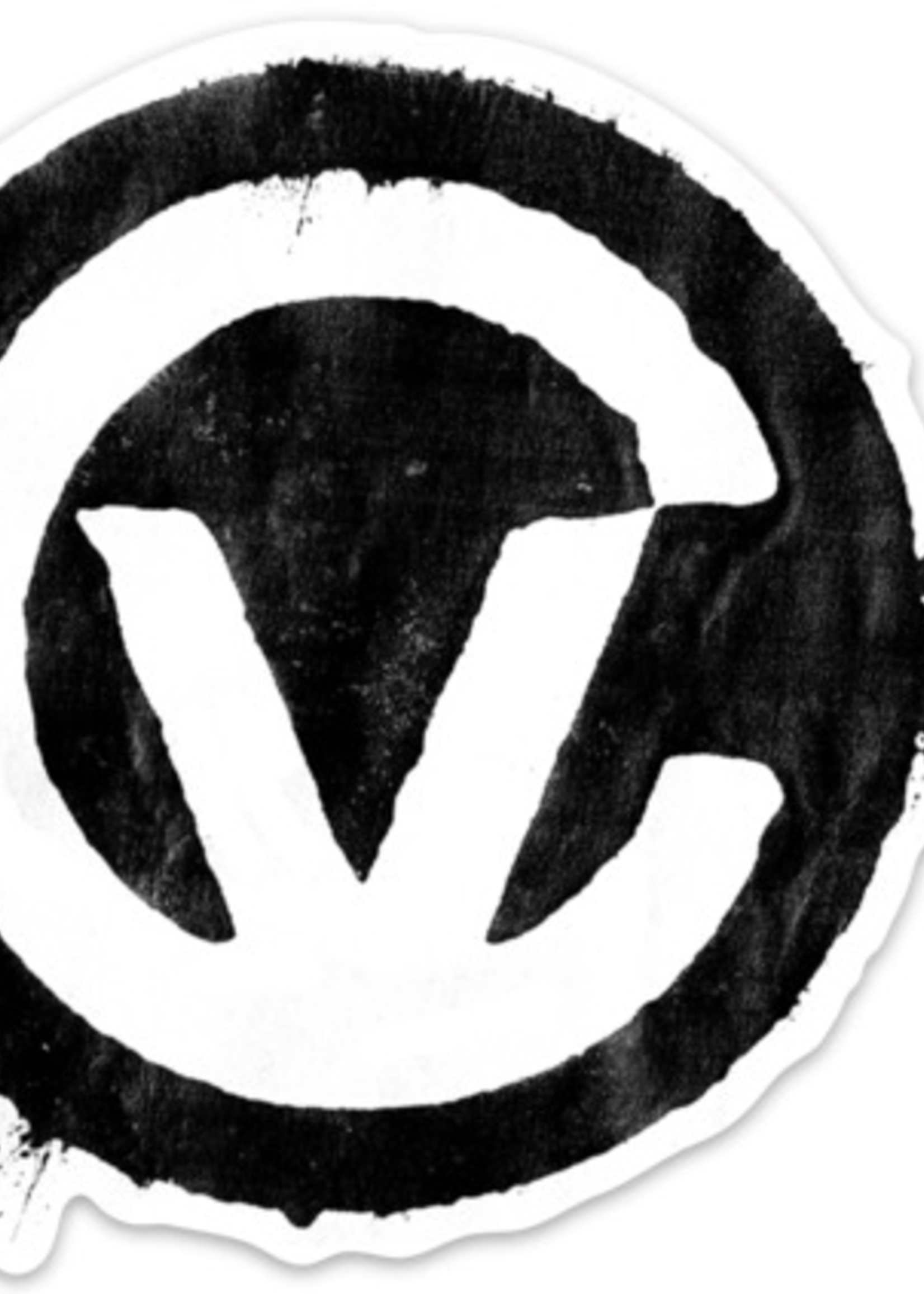 Control Voltage Stamp Sticker, Black on White, XL