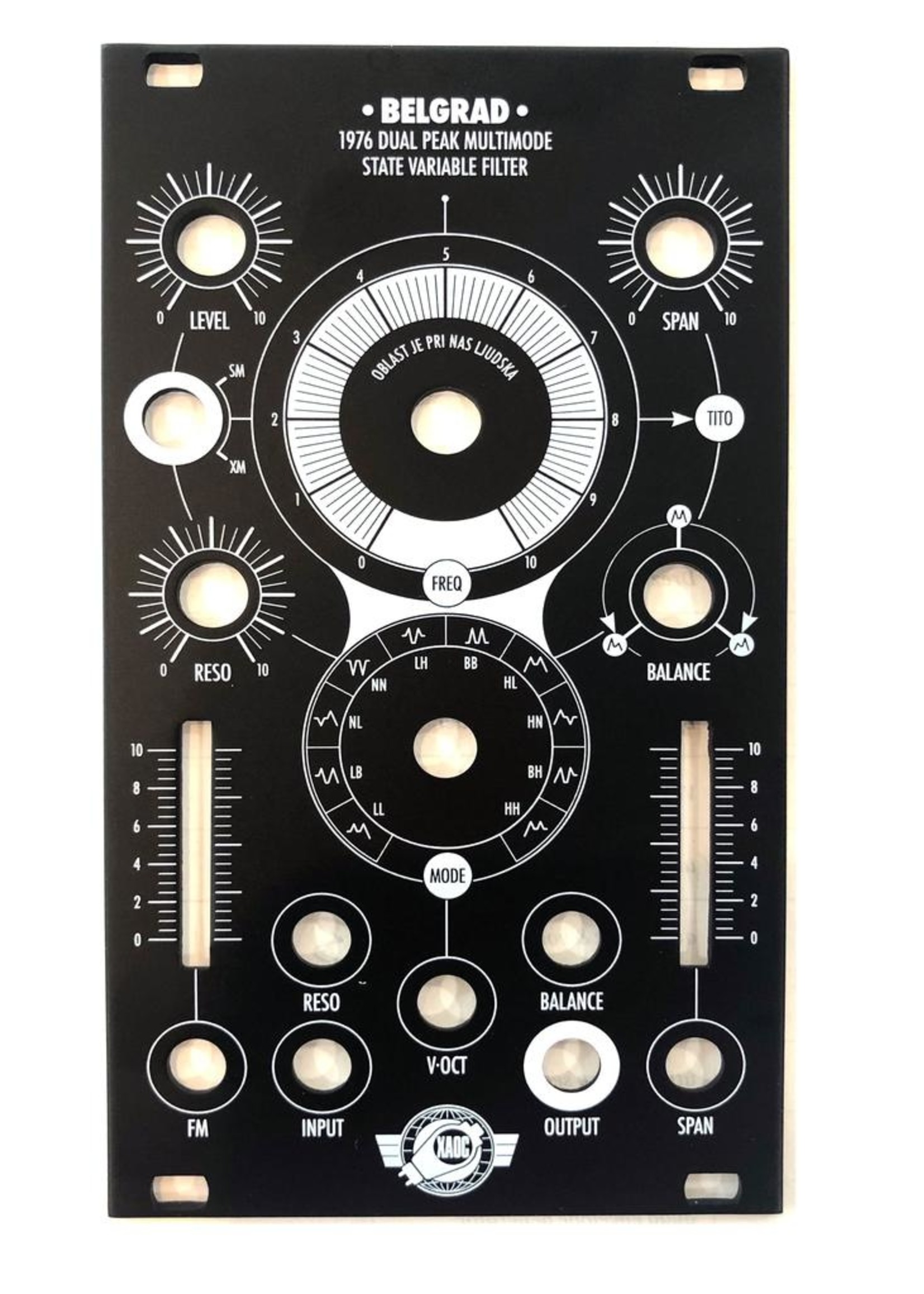 XAOC Devices Belgrad Black Panel