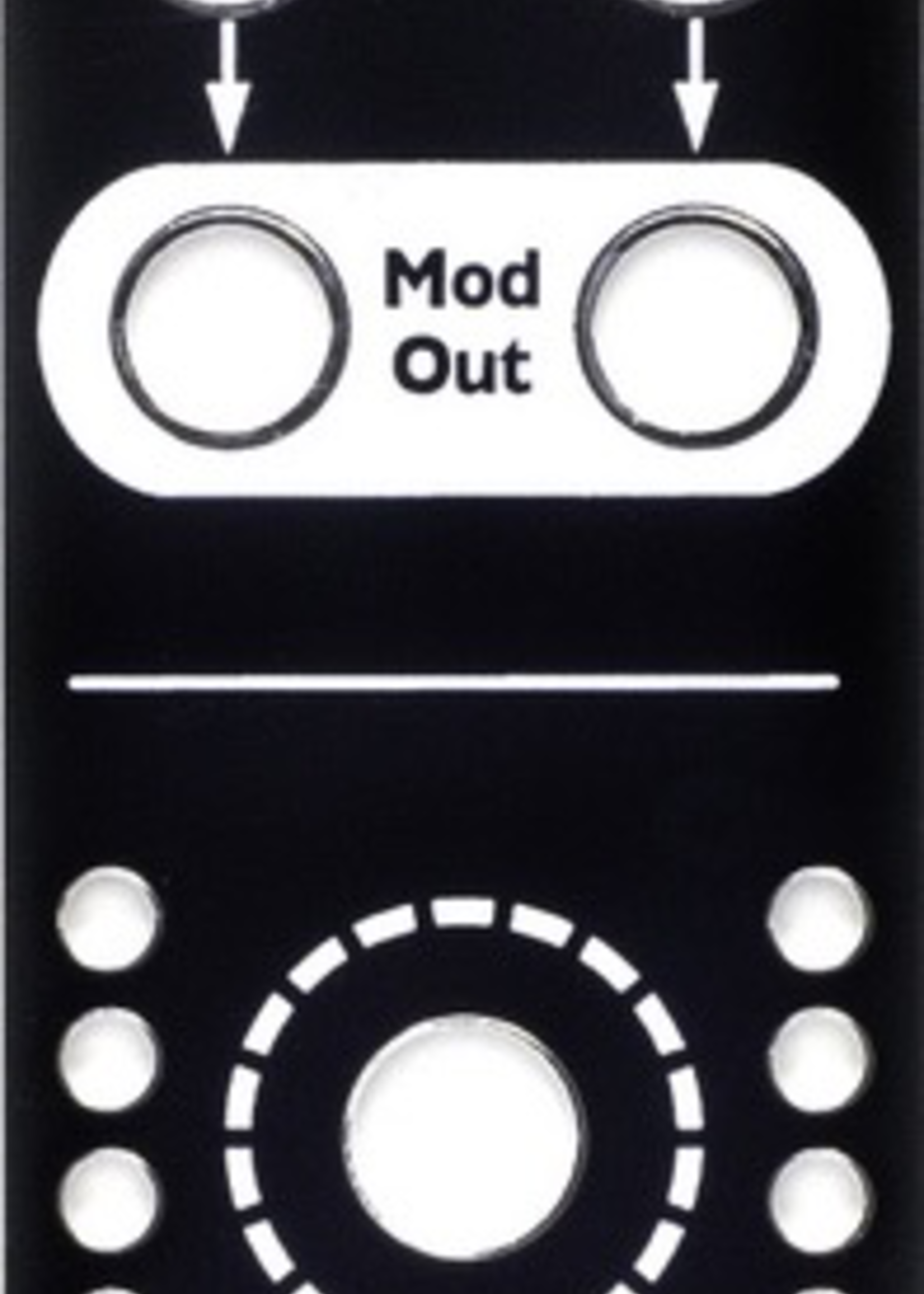 4ms Listen IN/OUT Faceplate - Black