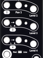 4ms Listen 4 Faceplate - Black