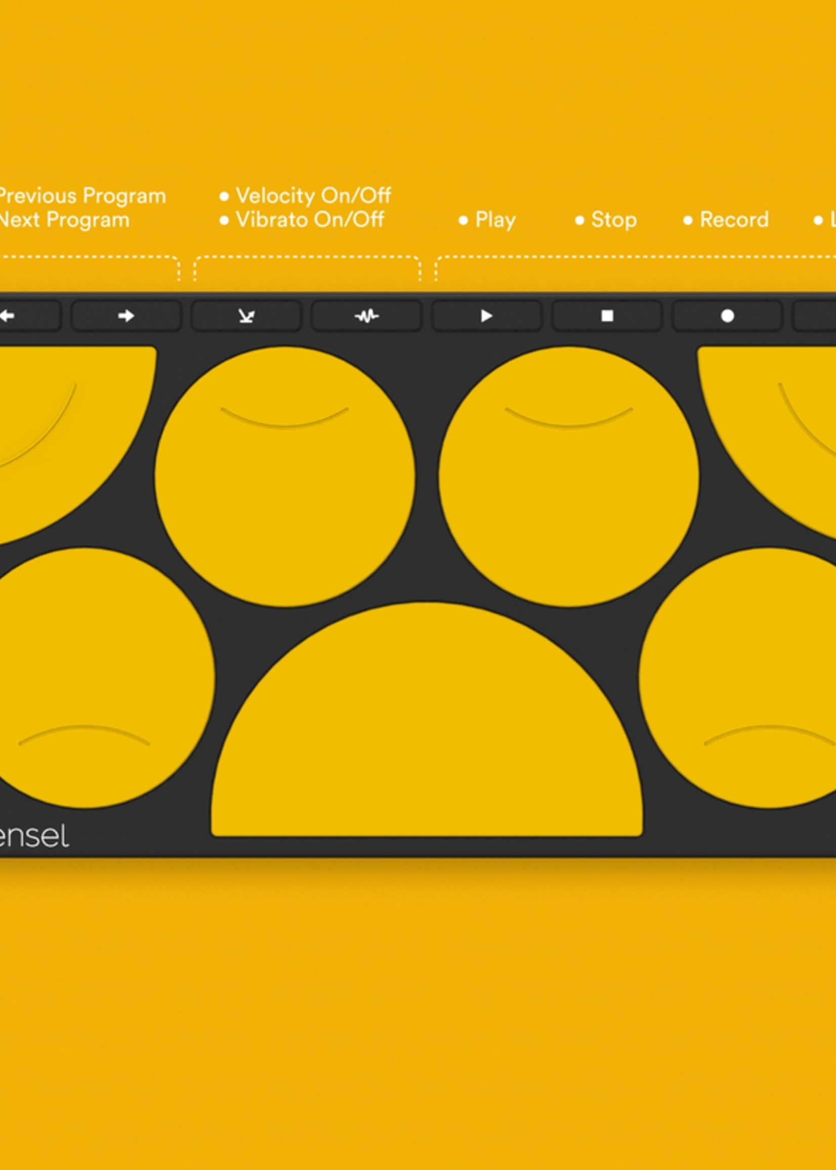 Sensel Drum Pad Overlay