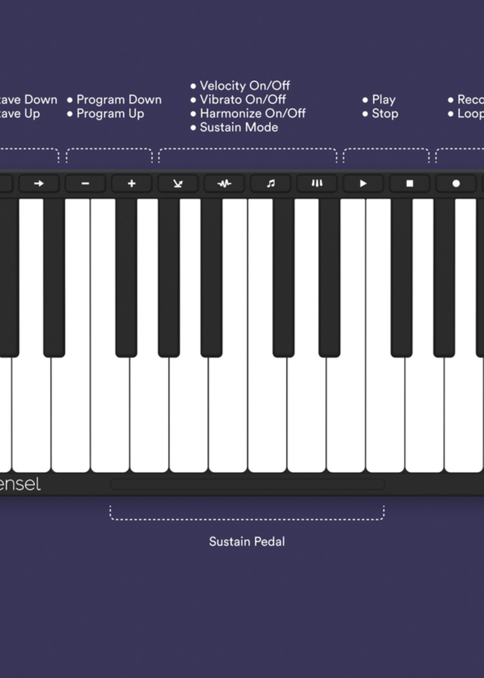 Sensel Piano Overlay