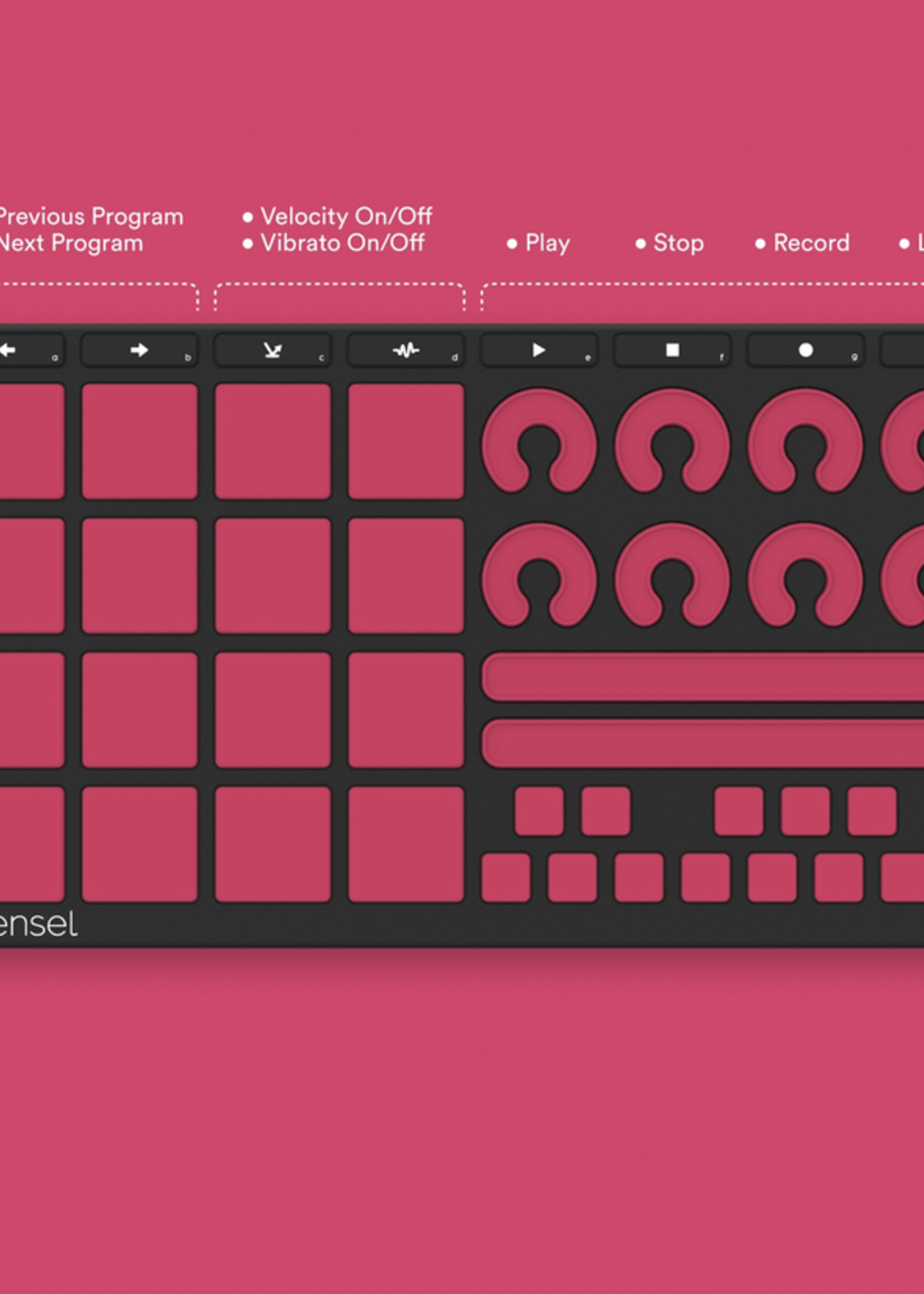Sensel Music Production Overlay