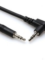 Hosa Cable, 3.5mm Stereo to Right-Angle 3.5mm Stereo, 5ft