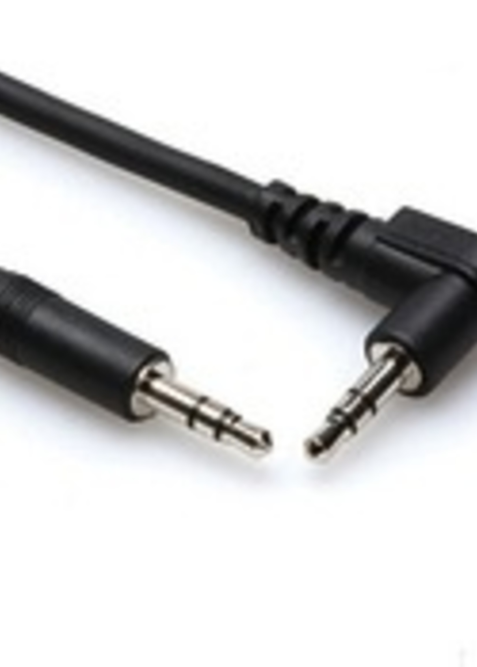 Hosa Cable, 3.5mm Stereo to Right-Angle 3.5mm Stereo, 5ft
