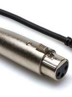 Hosa Microphone Cable, XLR Female to Right-Angle 3.5mm, Stereo, 10ft