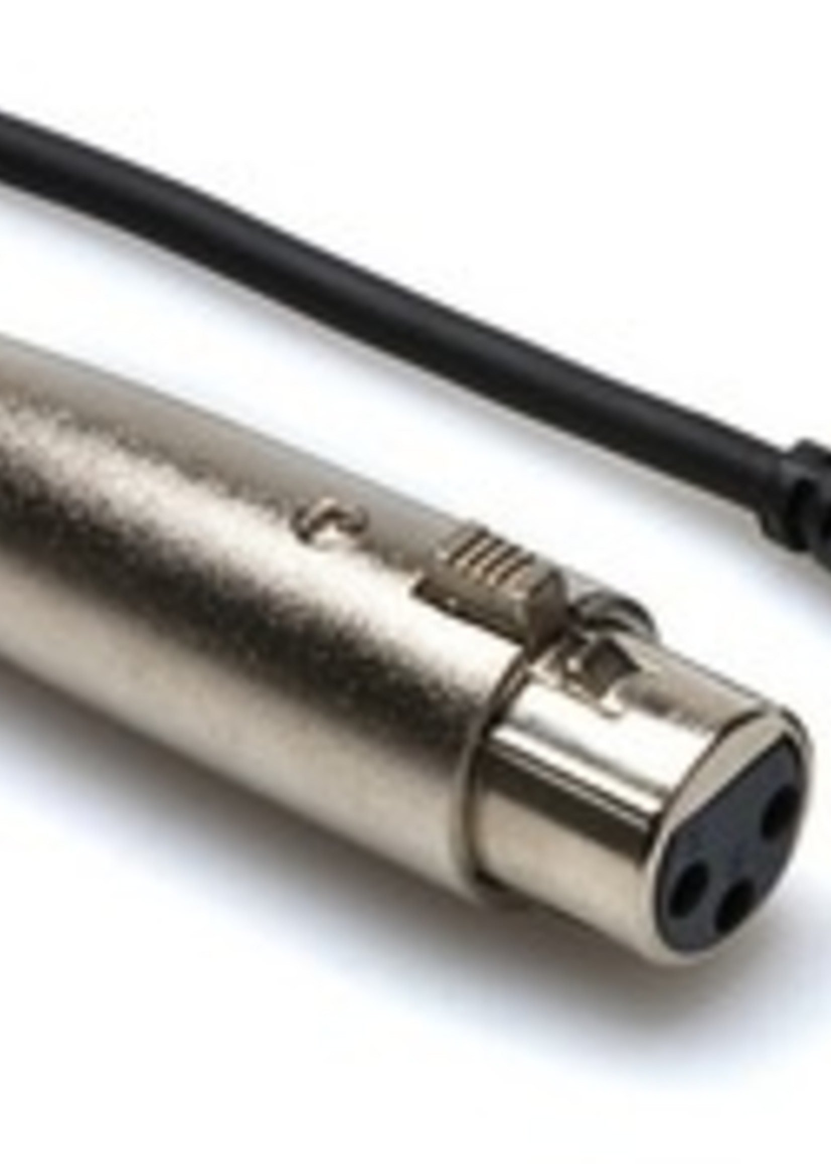 Hosa Microphone Cable, XLR Female to Right-Angle 3.5mm, Stereo, 10ft