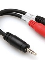 Hosa Y-Cable, 3.5mm Stereo Male to Dual 3.5mm Mono Female