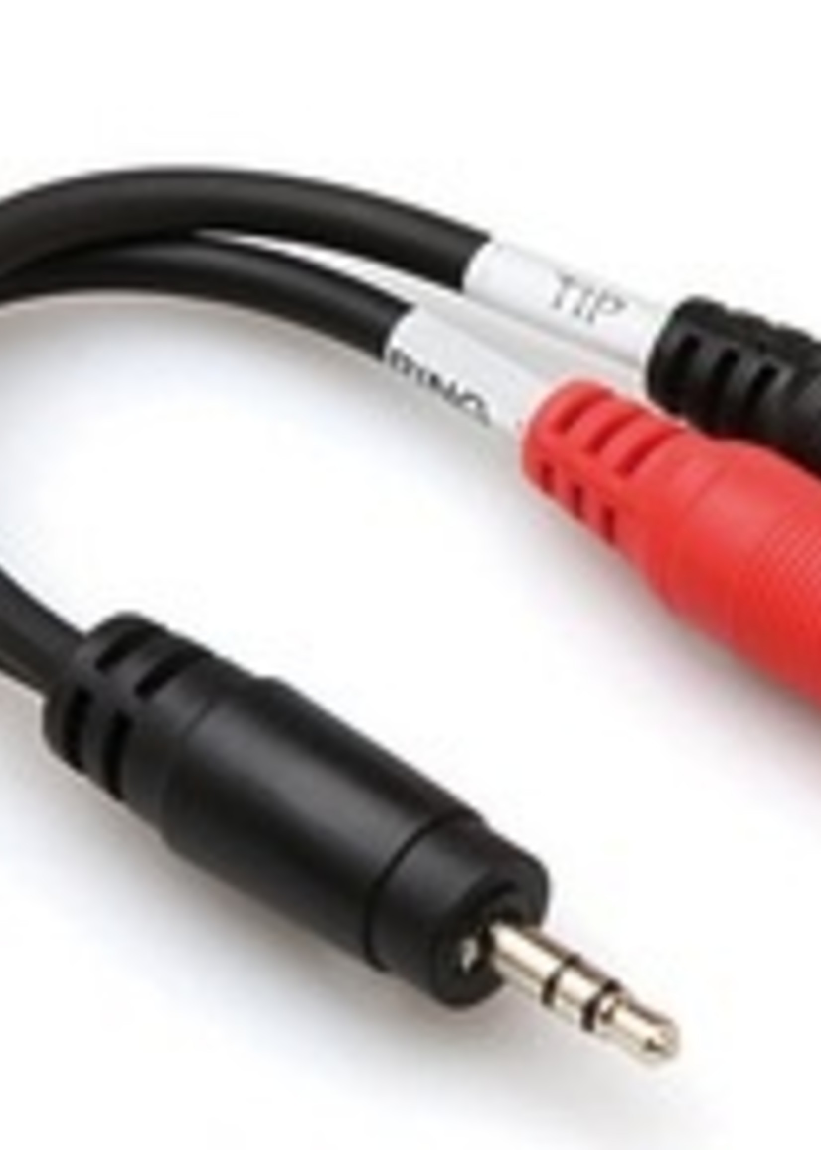 Hosa Y-Cable, 3.5mm Stereo Male to Dual 3.5mm Mono Female