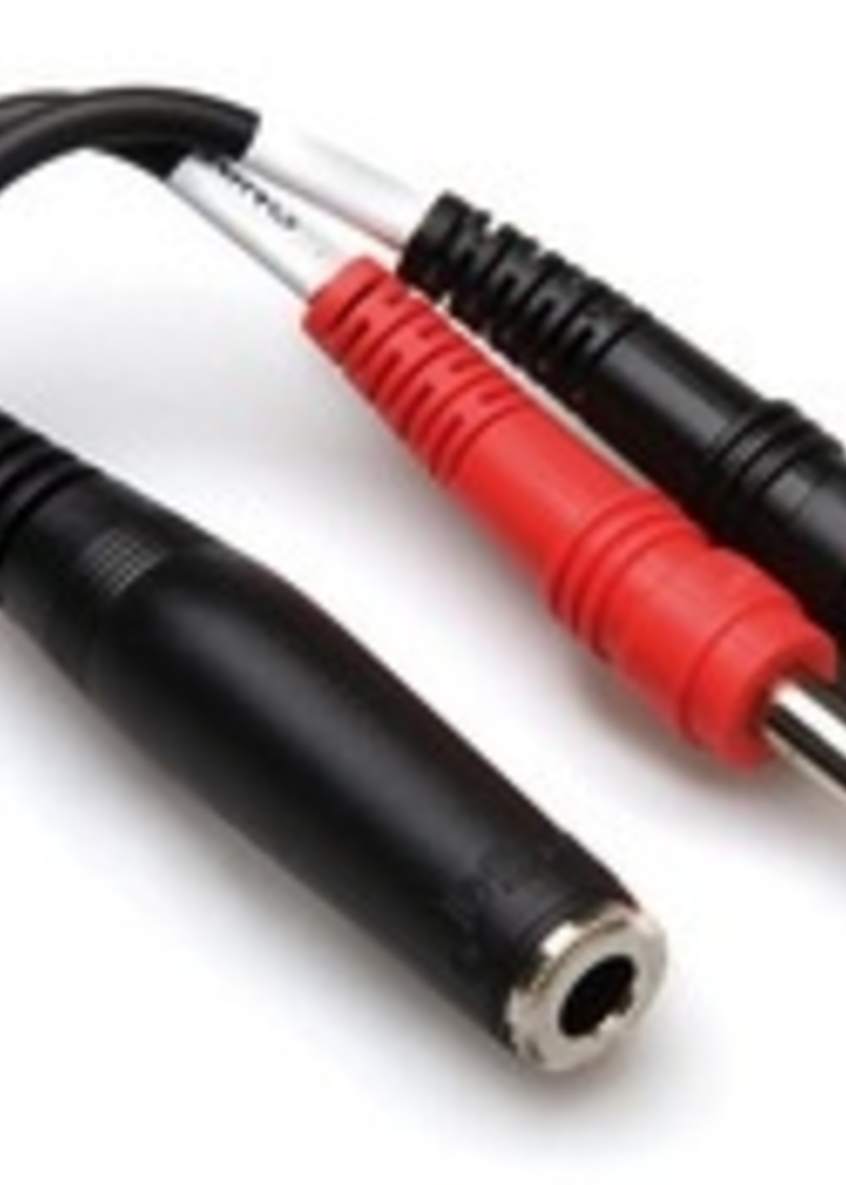 Hosa Y-Cable, 1/4" Stereo Female to Dual 1/4" Mono Male