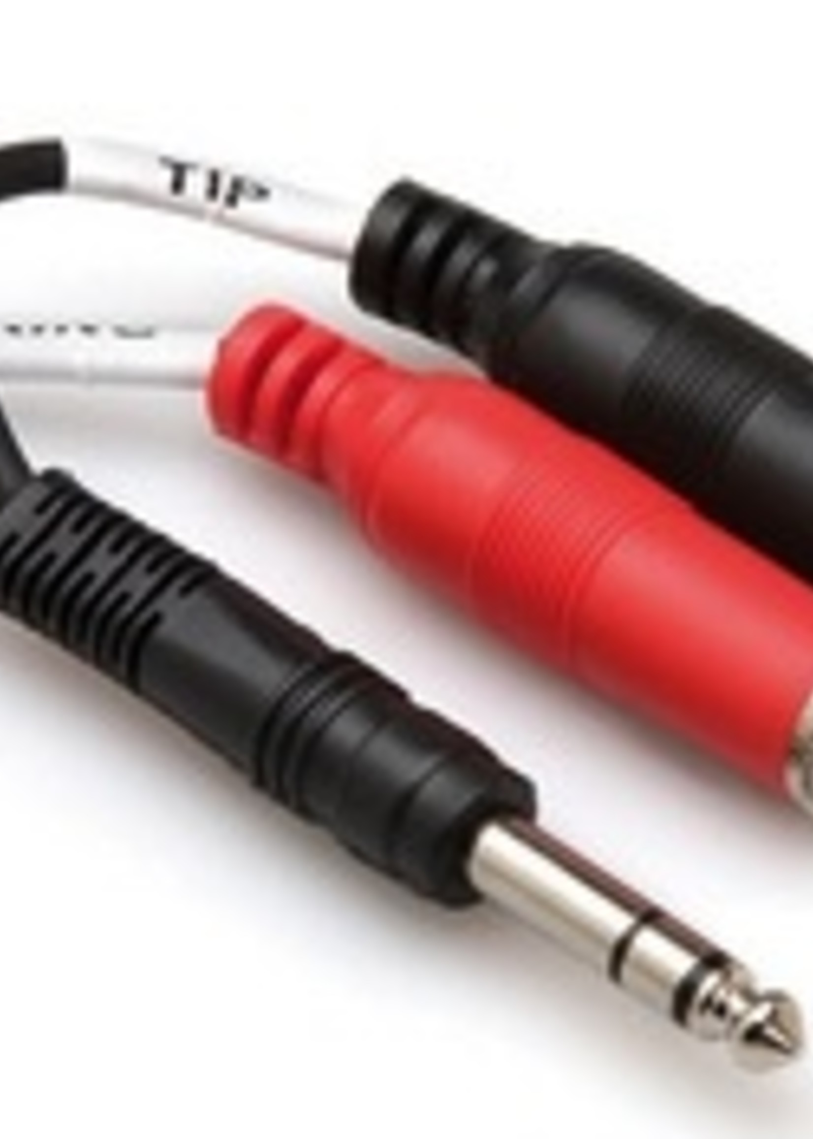 Hosa Y-Cable, 1/4" Stereo Male to Dual 1/4" Mono Female