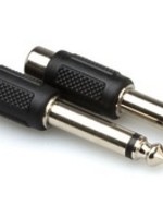 Hosa Adapter, RCA to 1/4", 2pk