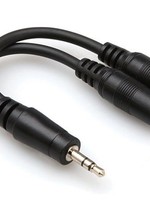 Hosa Y-Cable, 3.5mm Stereo Male to Dual 3.5mm Stereo Female
