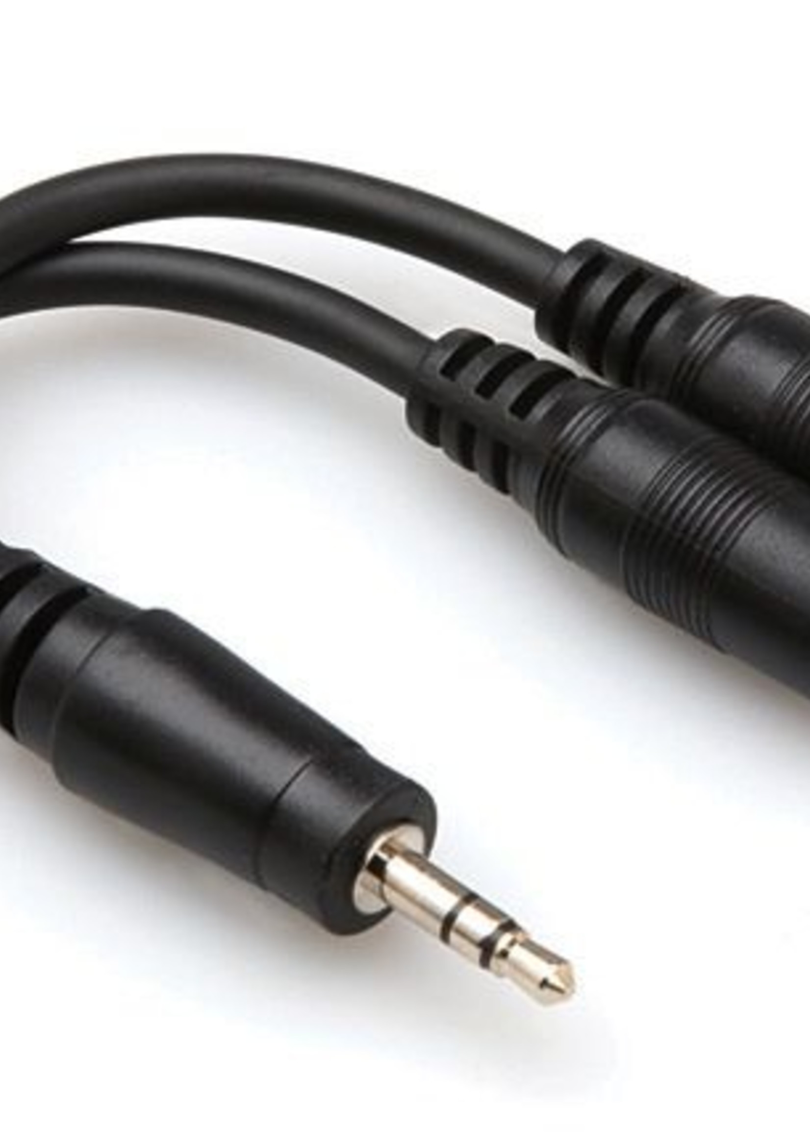 Hosa Y-Cable, 3.5mm Stereo Male to Dual 3.5mm Stereo Female