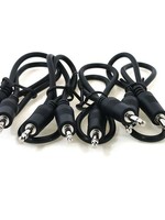 Ad Infinitum 12" Black 3.5mm Patch Cables 4pk